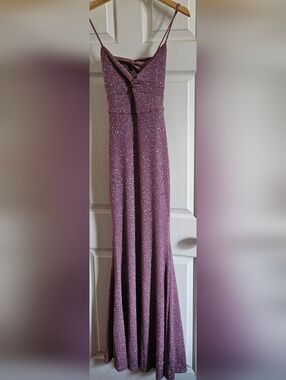 Windsor Sparkle Mauve Sequin Maxi Dress